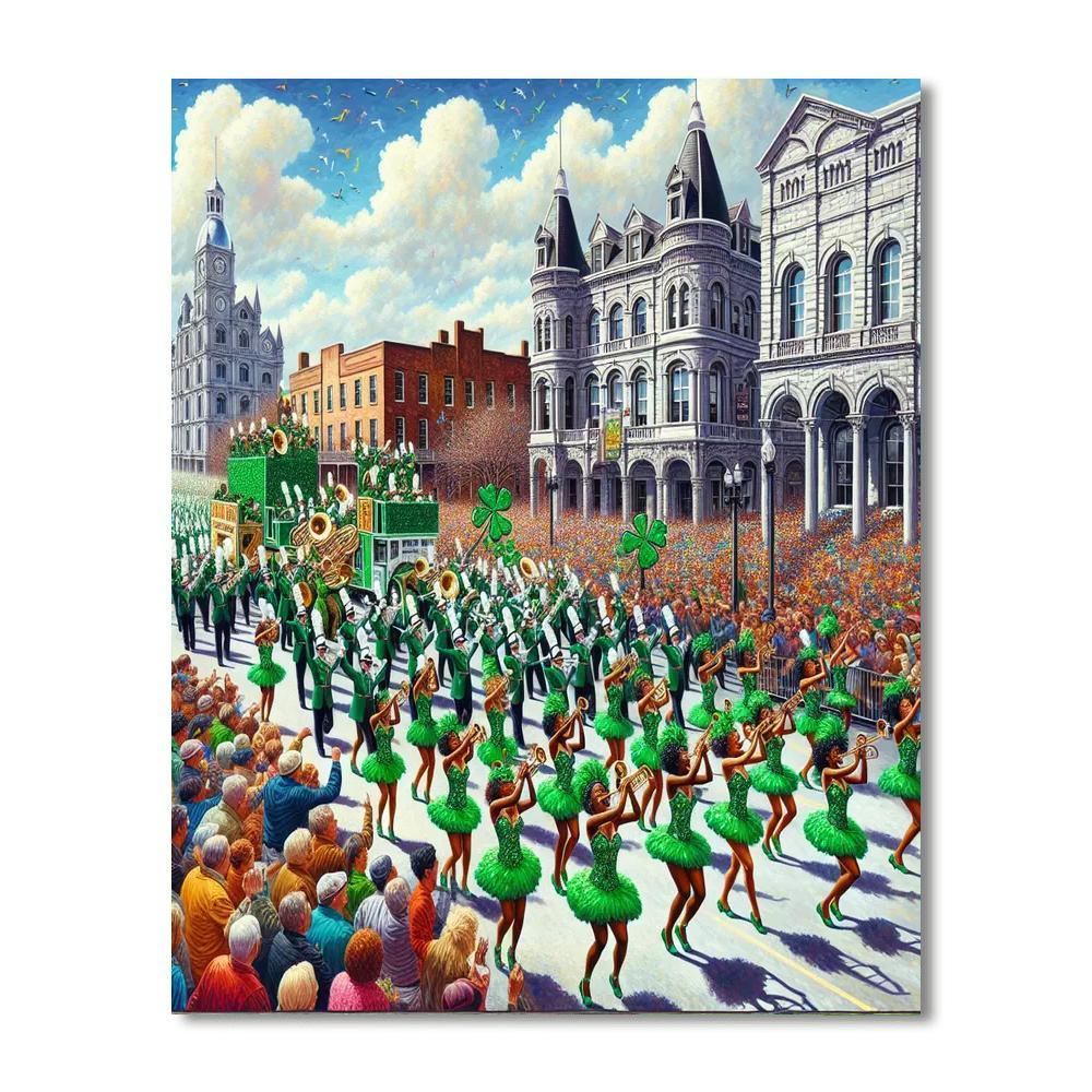 Savannah St. Patrick's Day Parade - Savannah Paint By Numbers Art