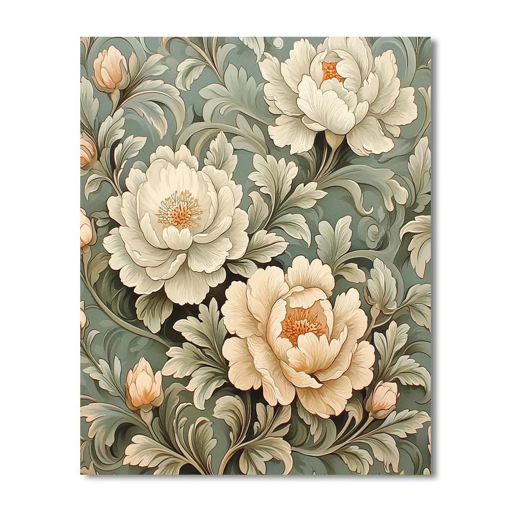 Alphonse Mucha Inspired Serenity In Patterns  Paint By Numbers Kits