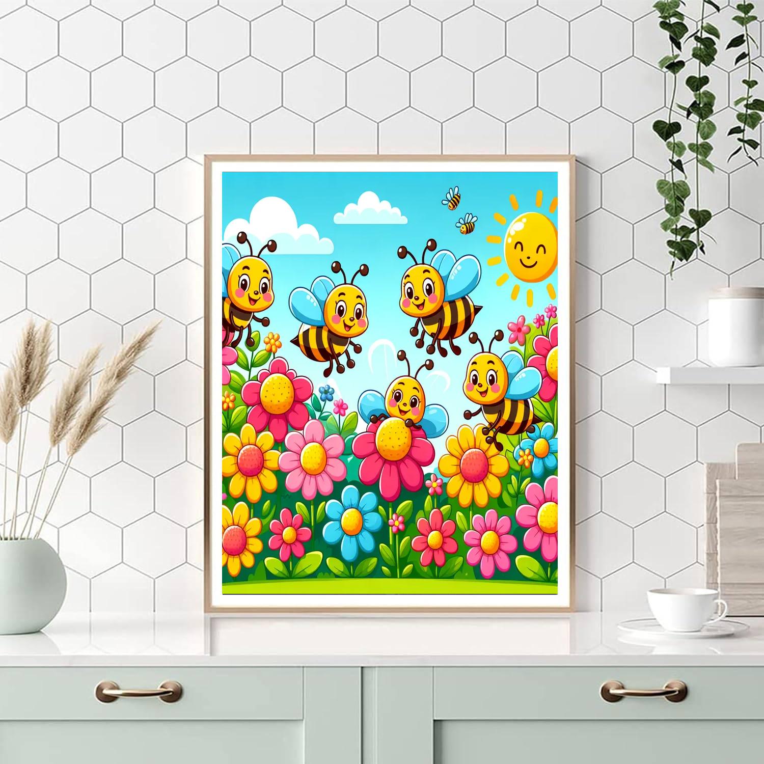 Busy Bee Workshop Painting By Numbers Kit