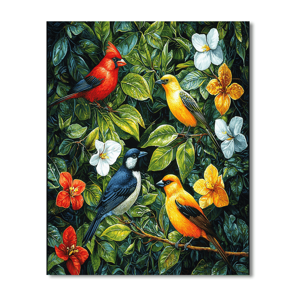 John James Audubon Inspired Exquisite Feathers  Paint By Numbers Art