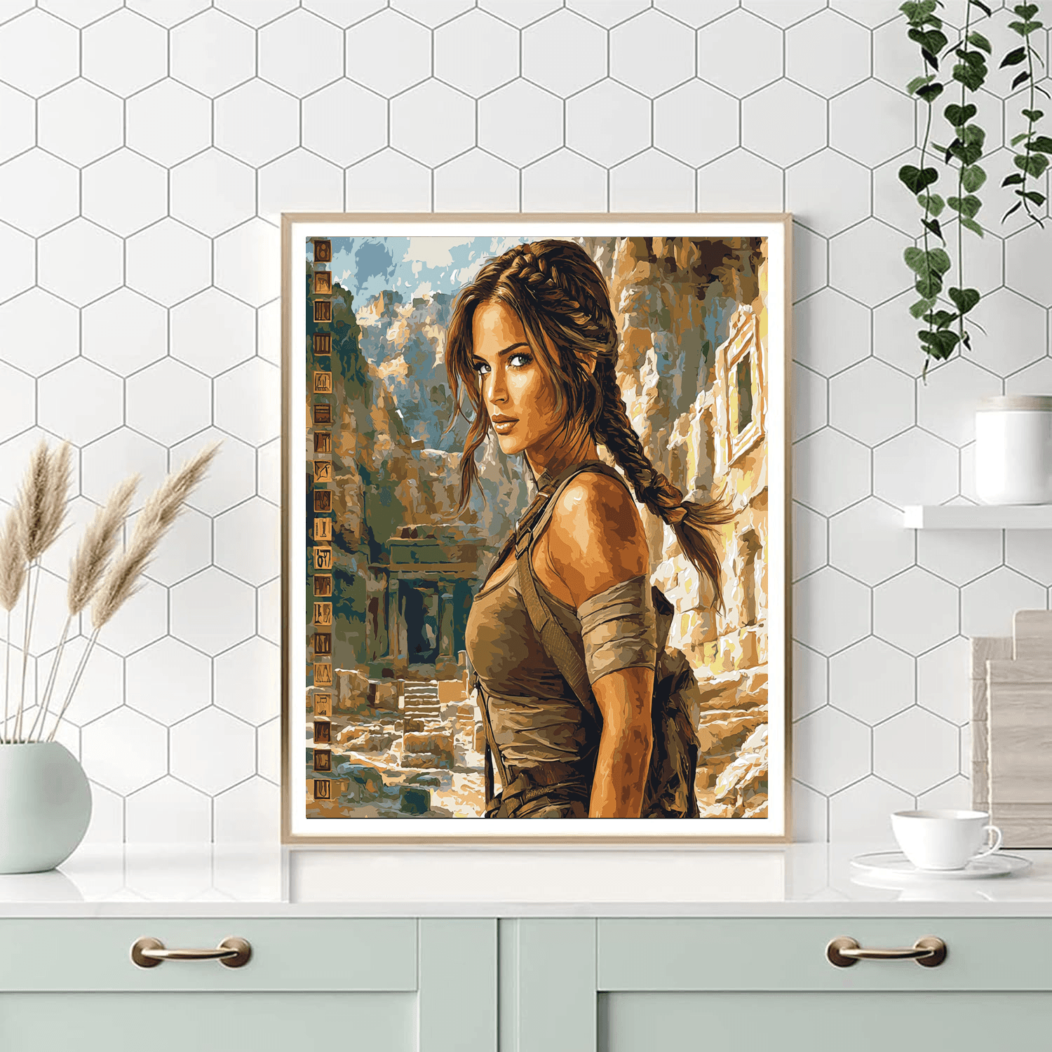 Angelina Jolie: The Adventurous Spirit Of Lara Croft Paint By Numbers