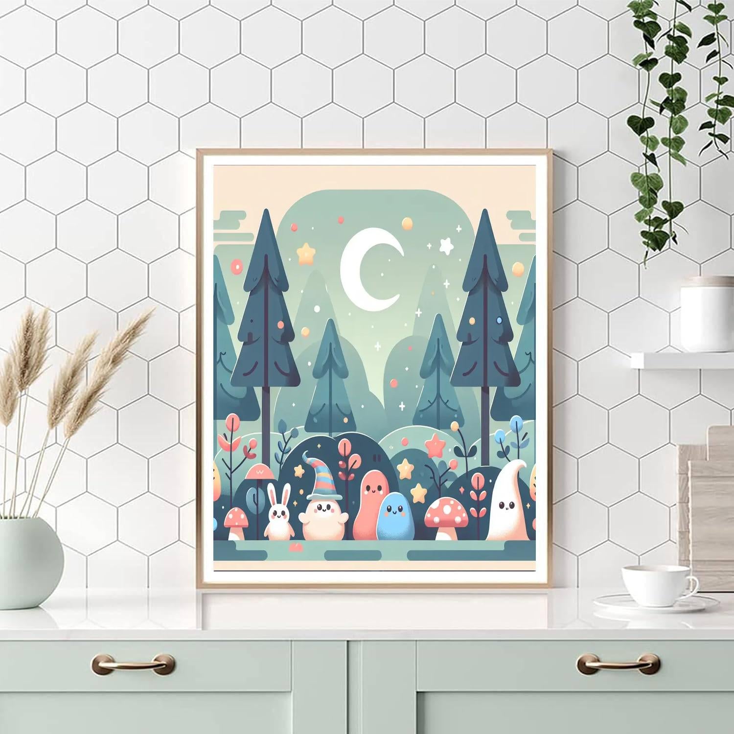 Mystical Woodland Wonderland Paint By Numbers Art