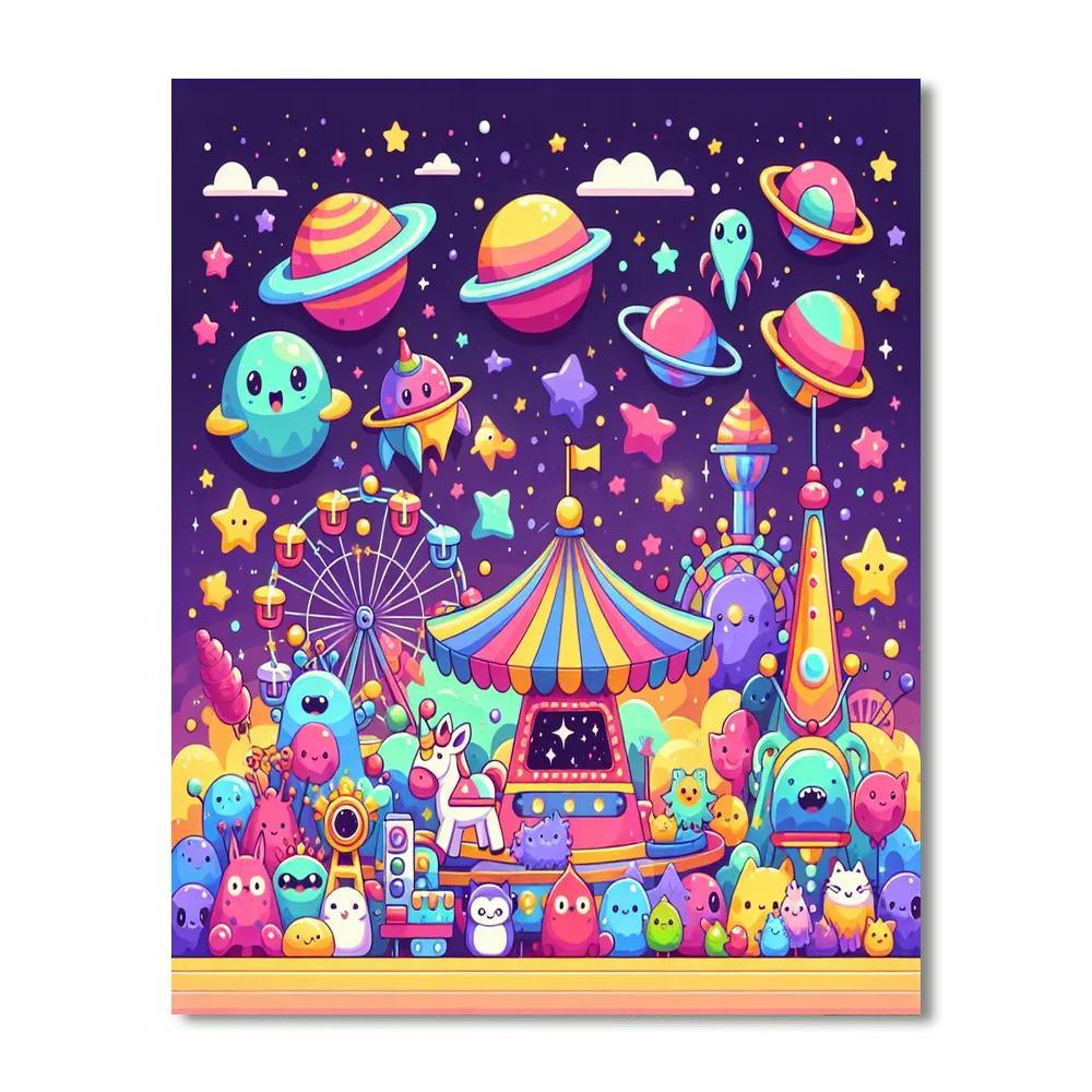 Cosmic Carnival Voyage Numbered Painting Kits