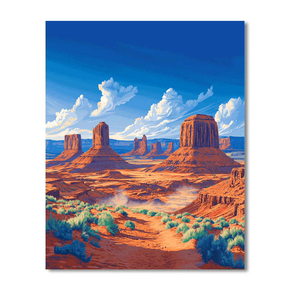 Monument Valley - Arizona, Usa DIY Paint By Numbers