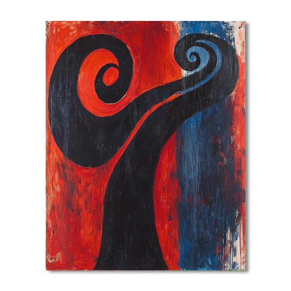 Edvard Munch Inspired Modern Expression  Paint By Numbers Kits