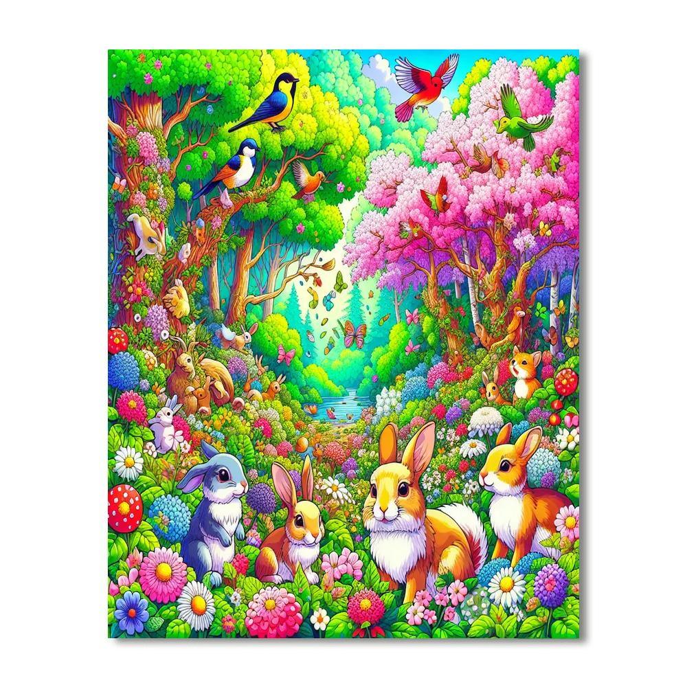 Wondrous Woodland Creatures Painting By Numbers Kit