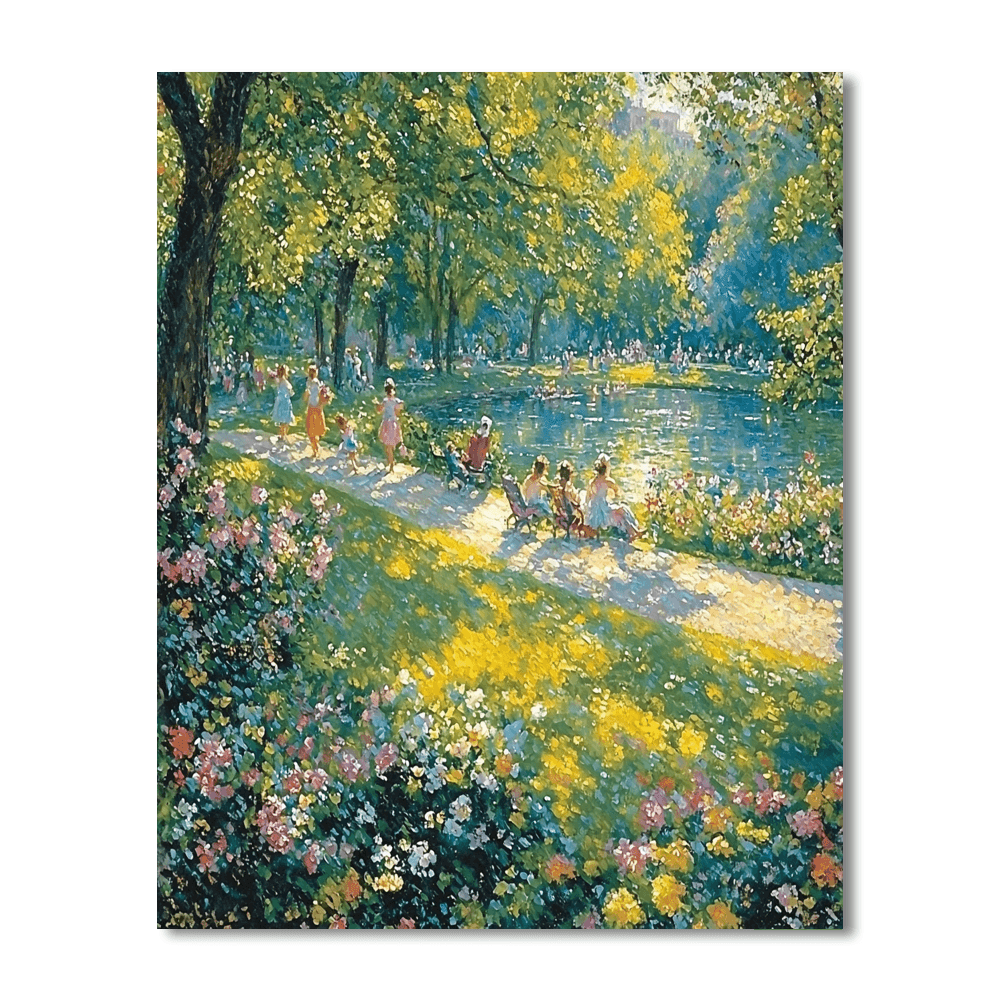 Pierre-Auguste Renoir Inspired A Day At The Park  Numbered Painting Kits