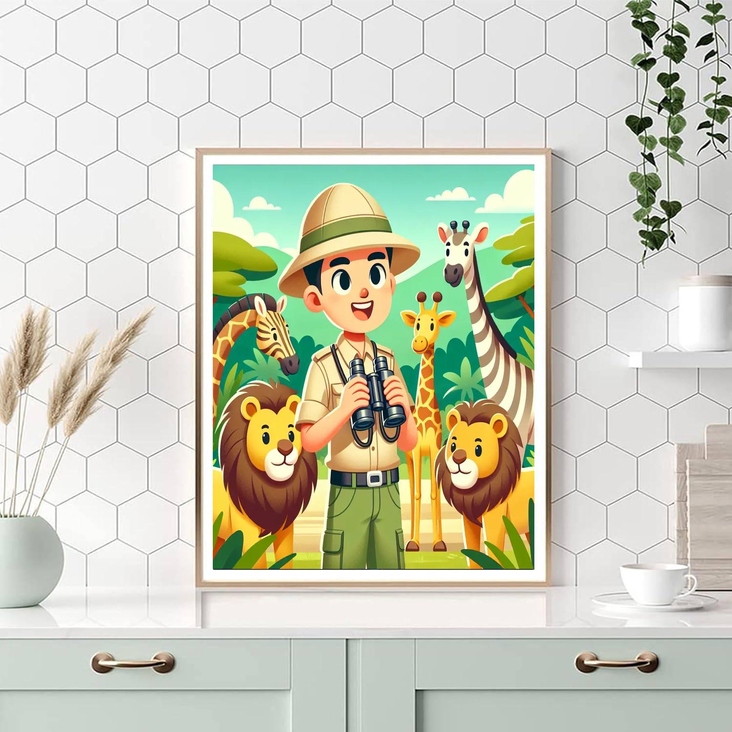 Wildlife Explorer Safari Numbered Painting Kits