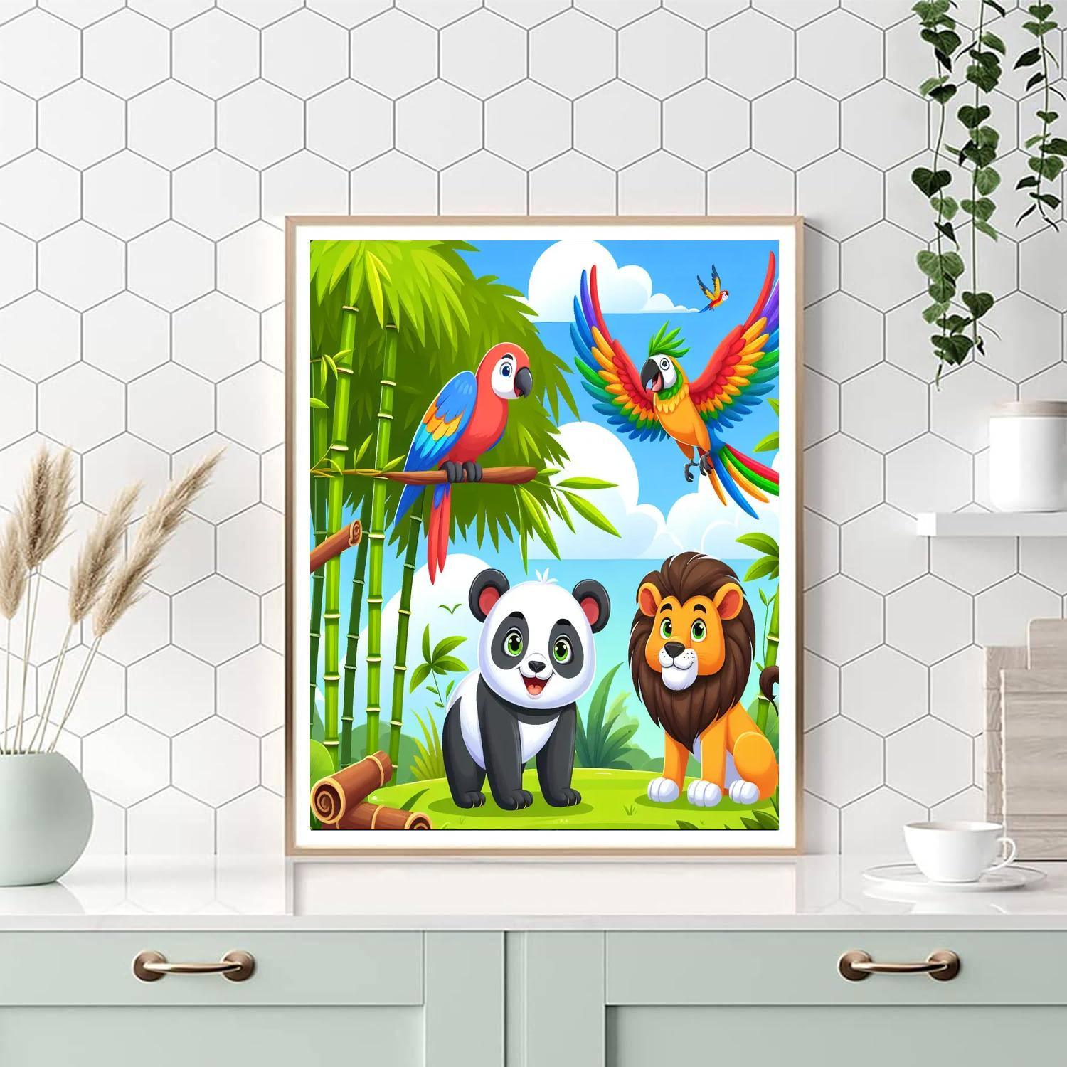 Adventurous Animals Paint By Numbers Kits