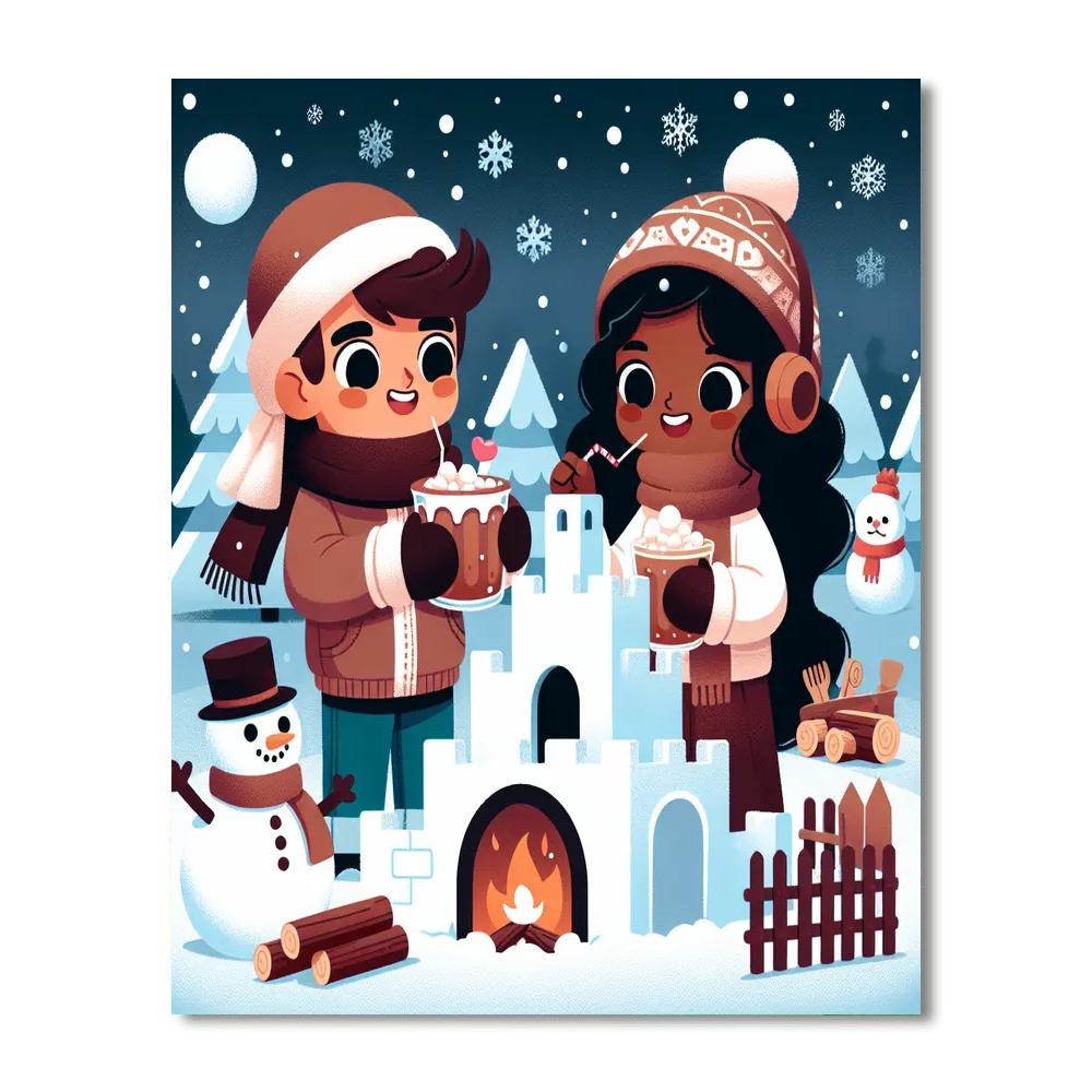 Whimsical Winter Retreat Paint By Number