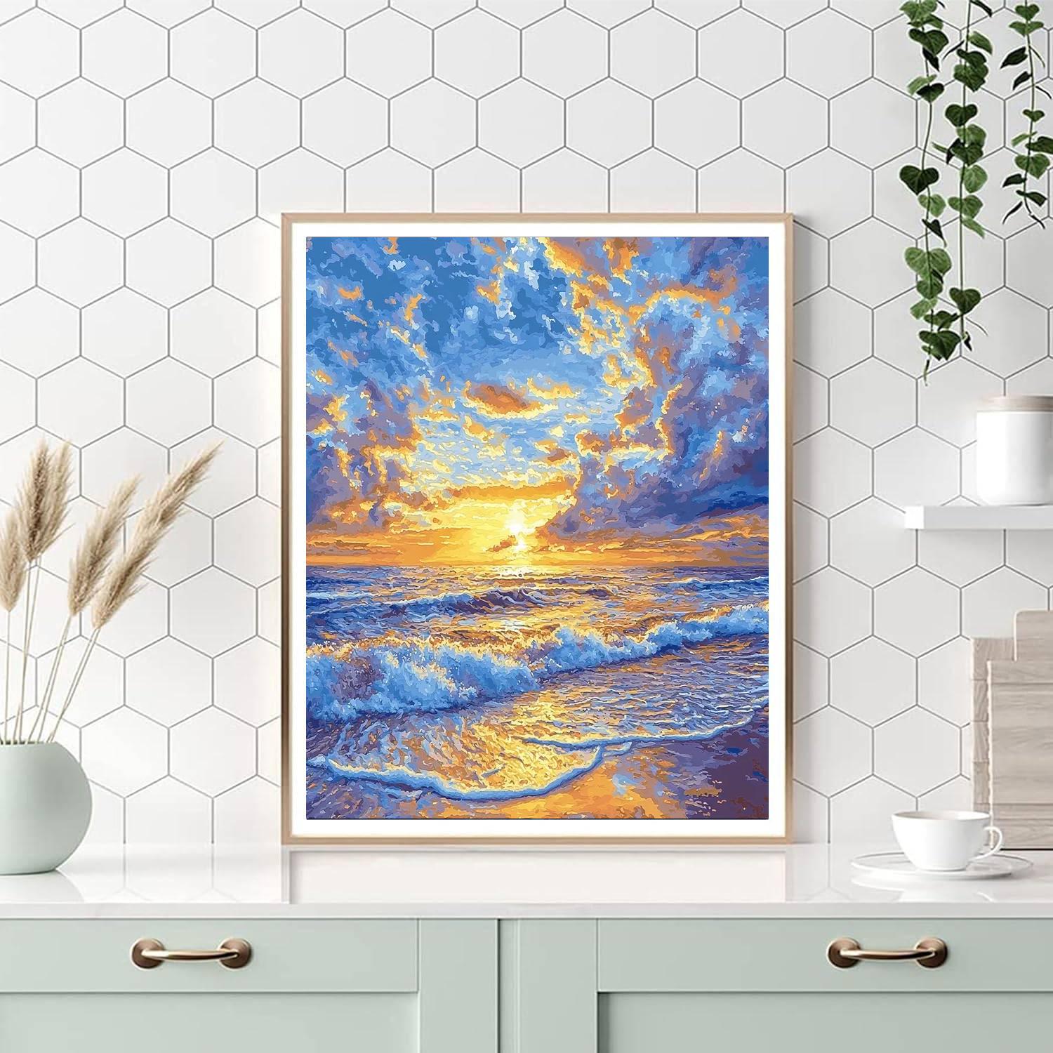 Paul Klee Inspired Gentle Abstractions  Painting Number Kit