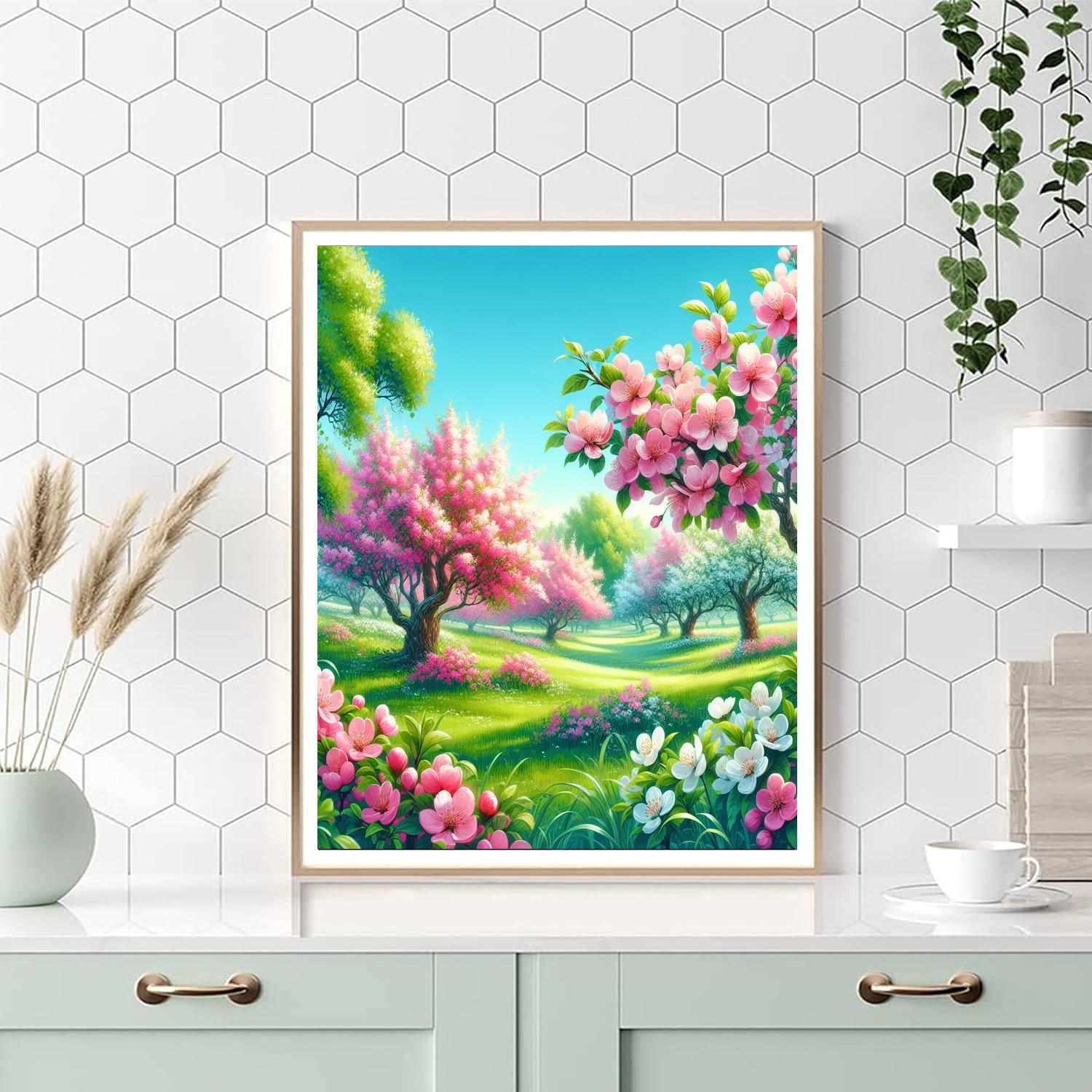 Dreamy Blossom Orchard Numbered Painting Kits