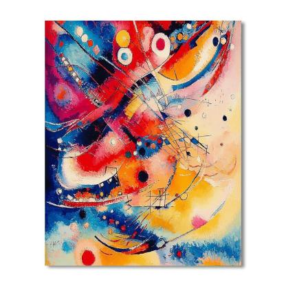 Wassily Kandinsky Inspired Abstract Harmony In Color  Paint By Color