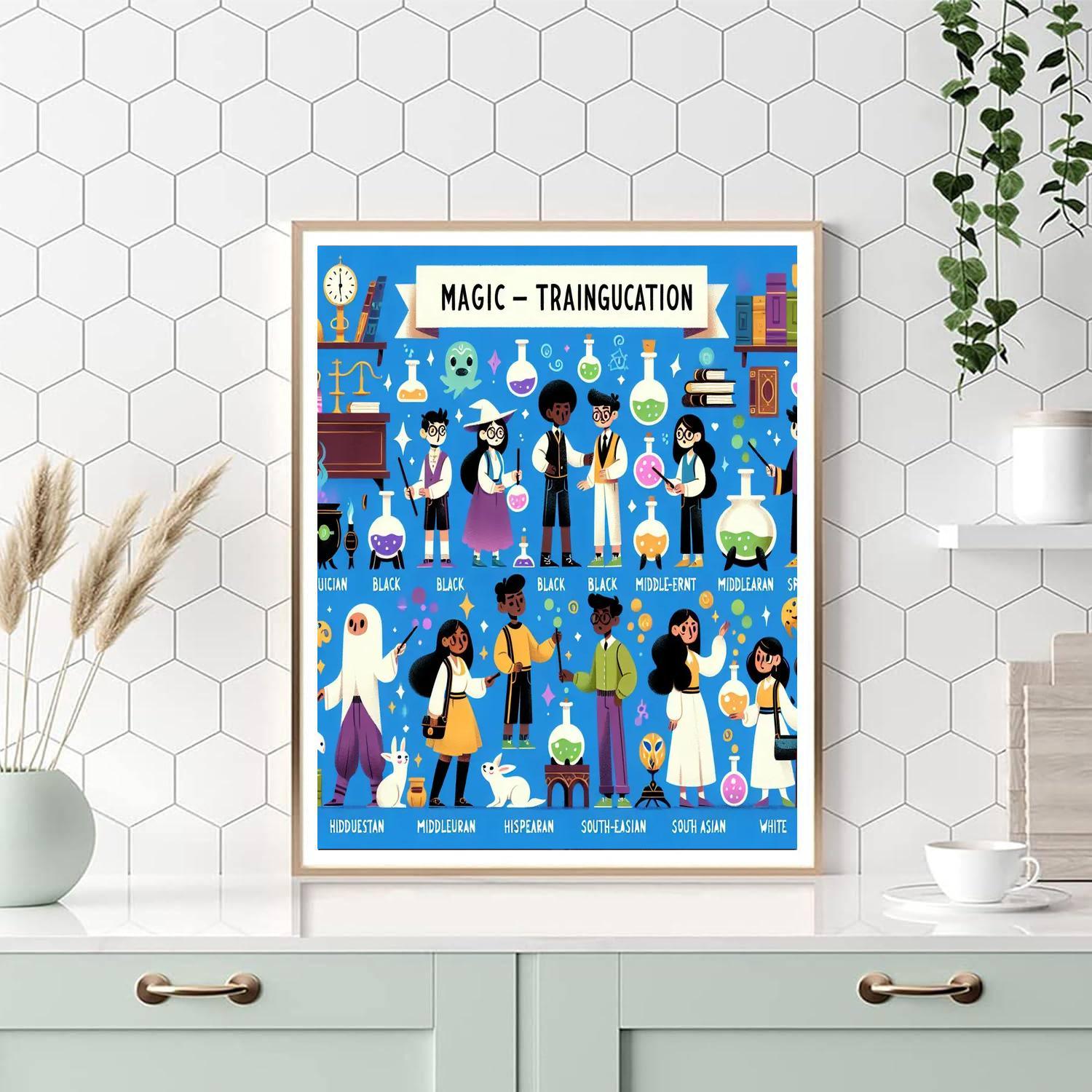 Whimsical Wizarding School Paint By Number