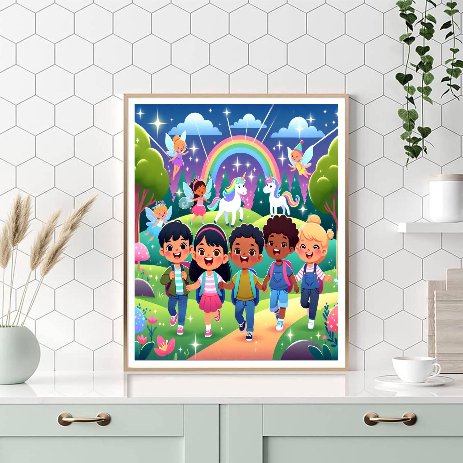 Mystical Adventure In Fairyland Paint By Numbers Kits