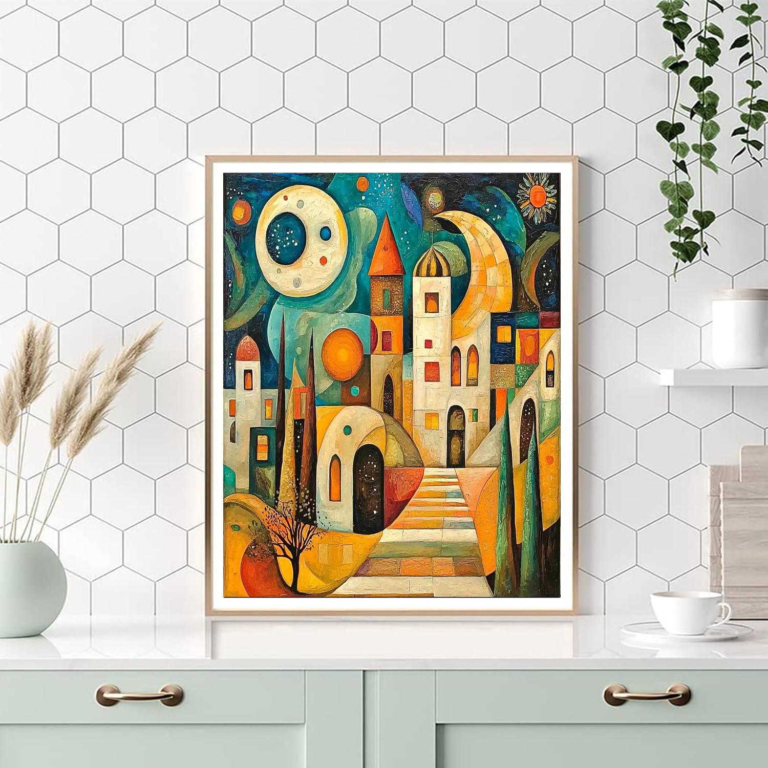 Paul Klee Inspired Dreamscape Essence  Paint By Number