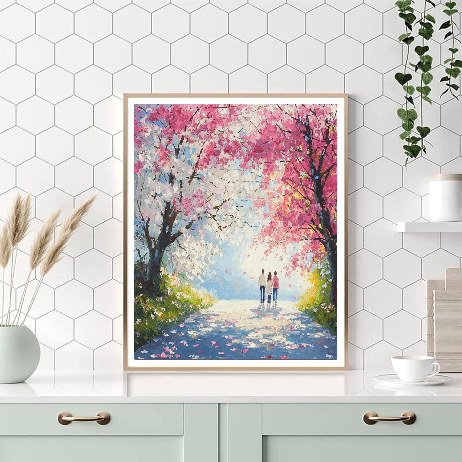 Pathway Of Petals Number Painting