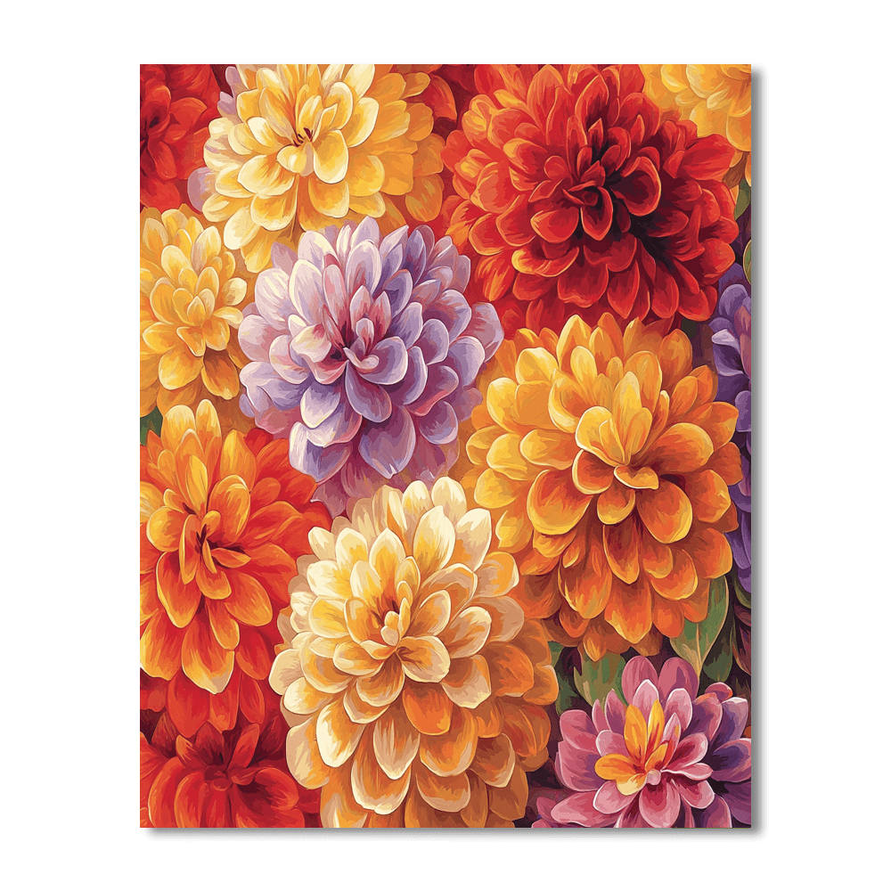 Pierre-Auguste Renoir Inspired Radiant Flowers  Paint By Numbers