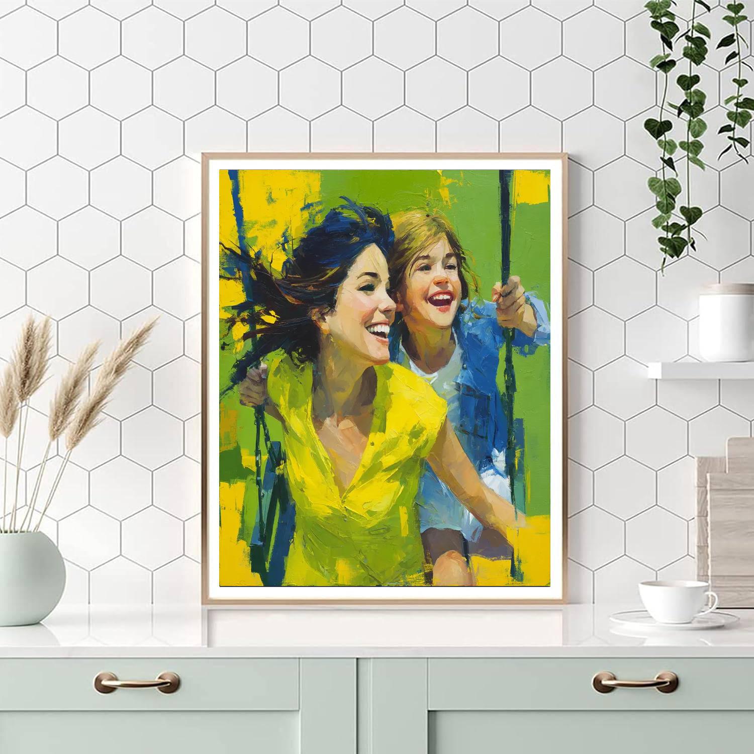 Love On A Swing Paint By Number