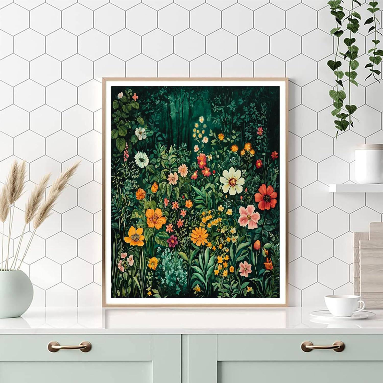 Frida Kahlo Inspired Garden Of Emotion  Paint By Numbers Art