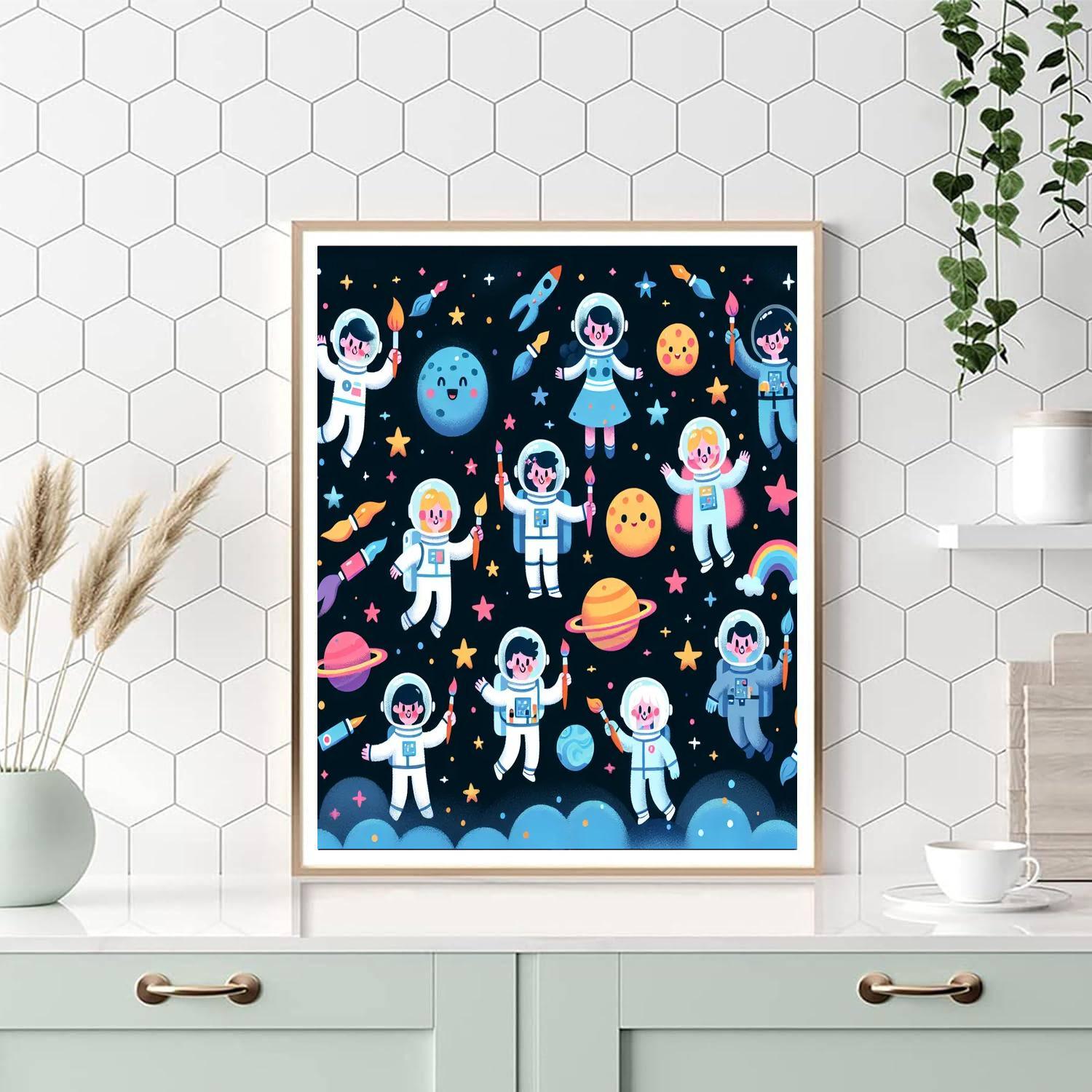 Artful Adventures In Space Painting By Numbers Kit