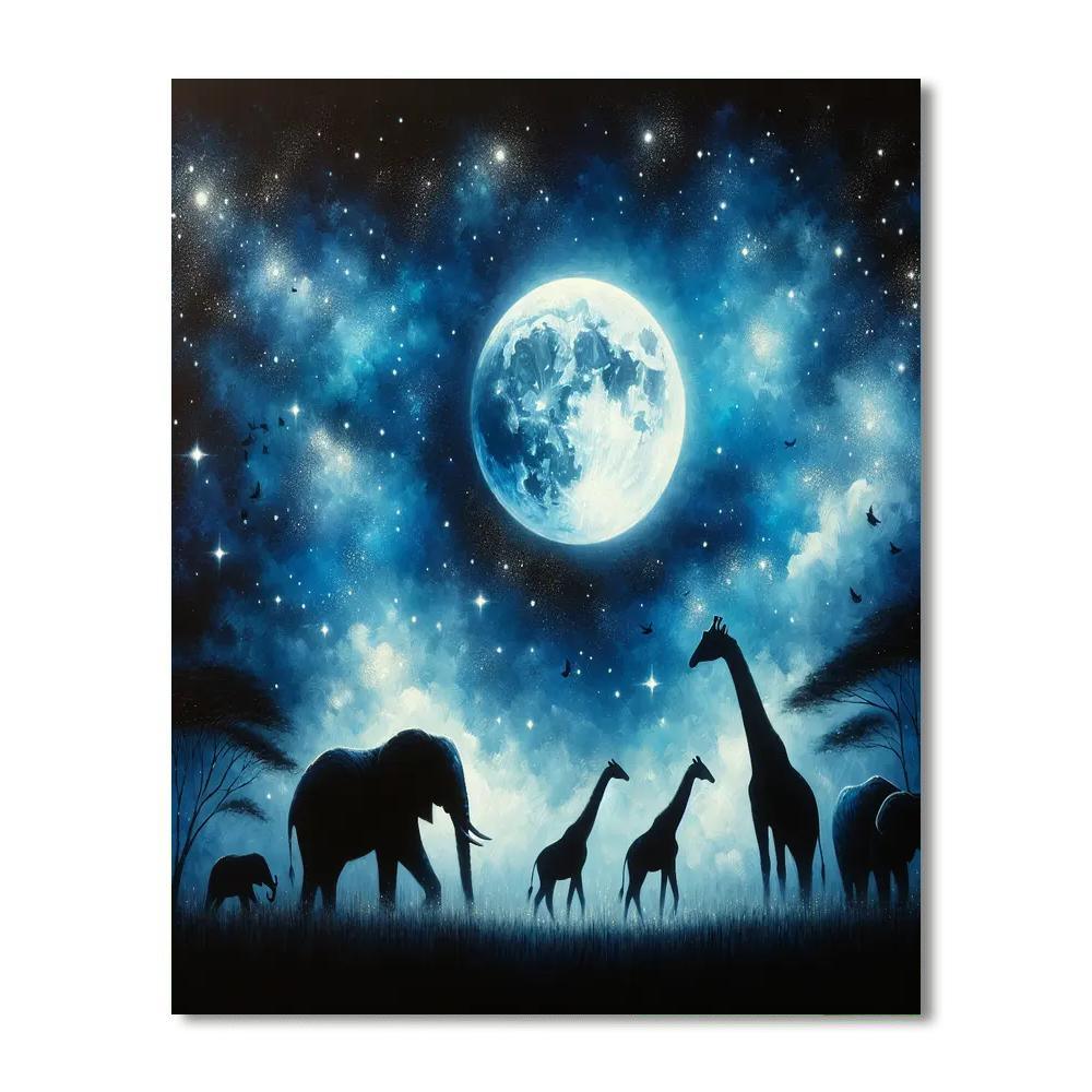 Midnight Safari Adventure Painting By Numbers Kit
