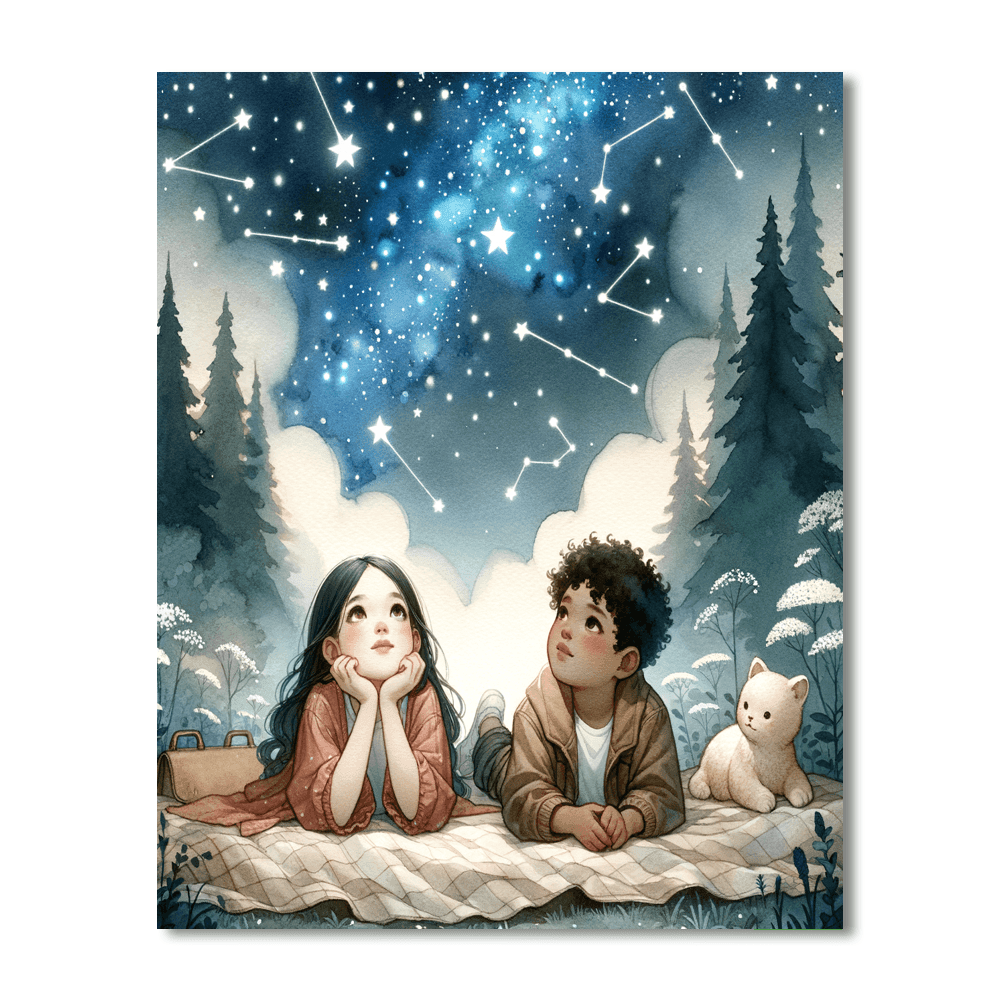 Under The Starlit Sky Paint By Numbers