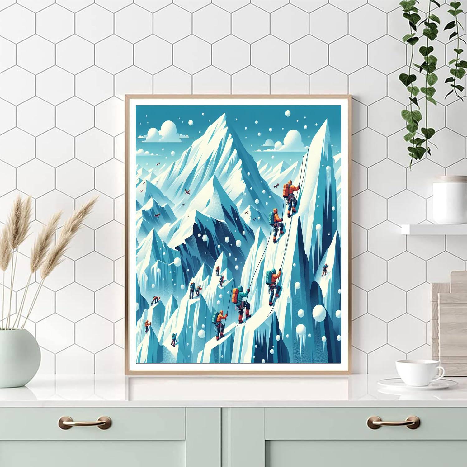 Snowy Peak Expedition Paint By Color