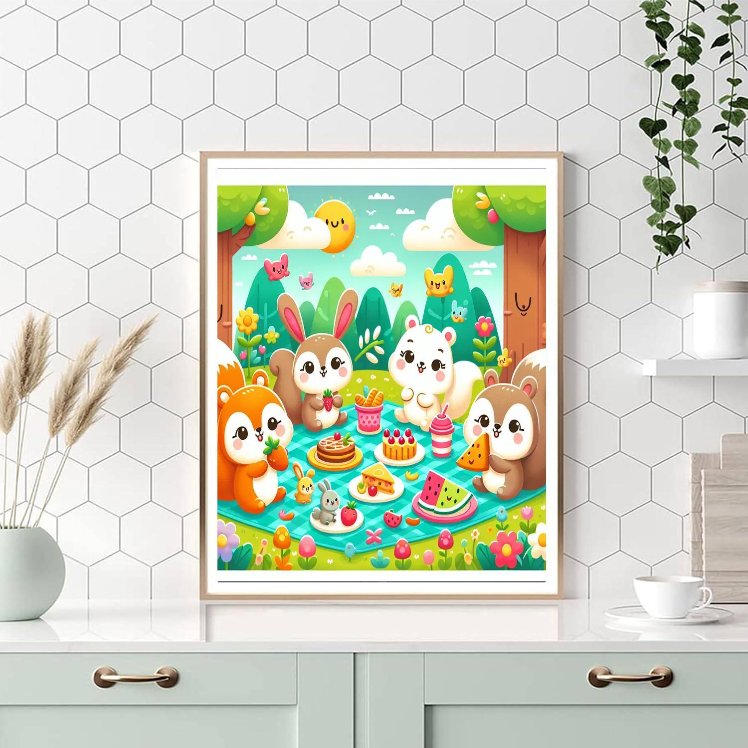 Wonderland Picnic Painting Number Kit
