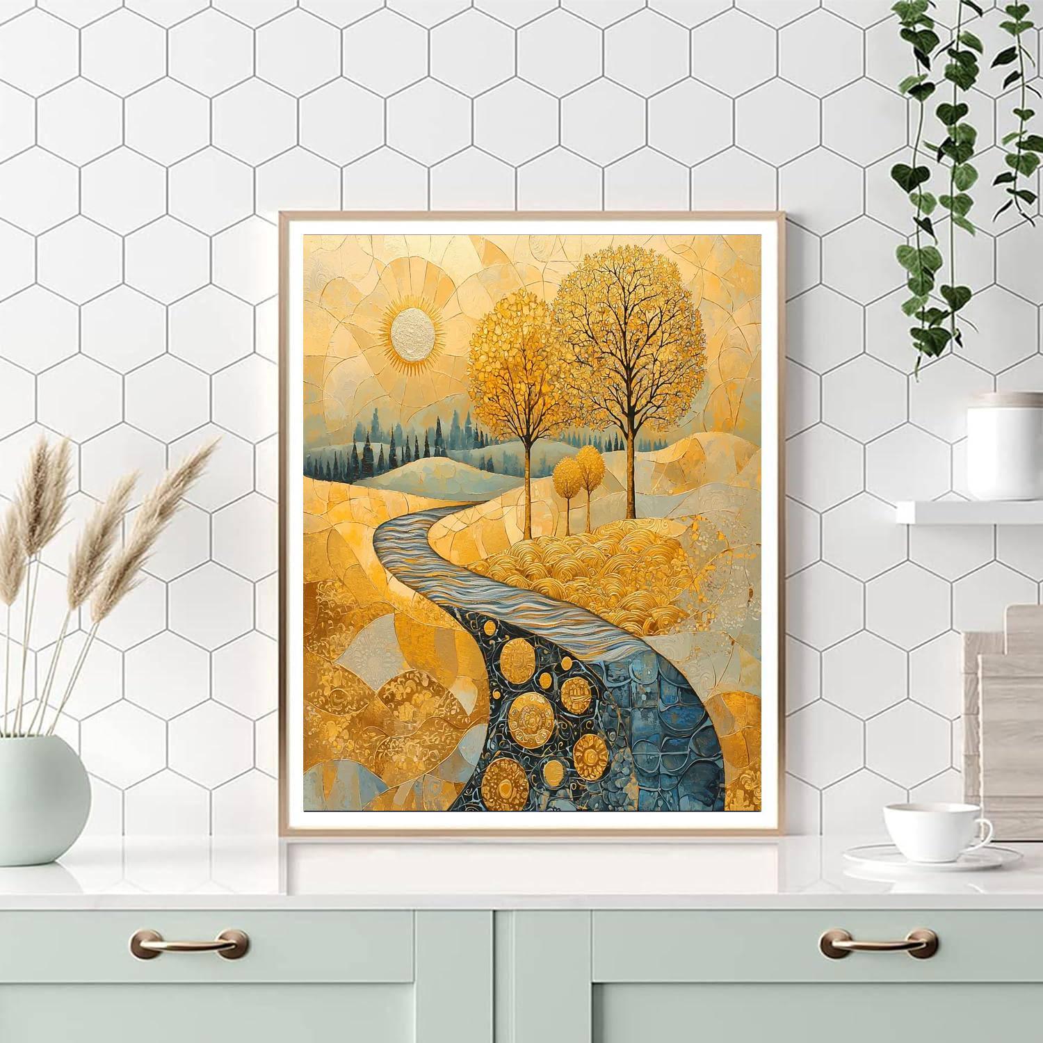 Gustav Klimt Inspired Elysian Dreams  Numbered Painting Kits