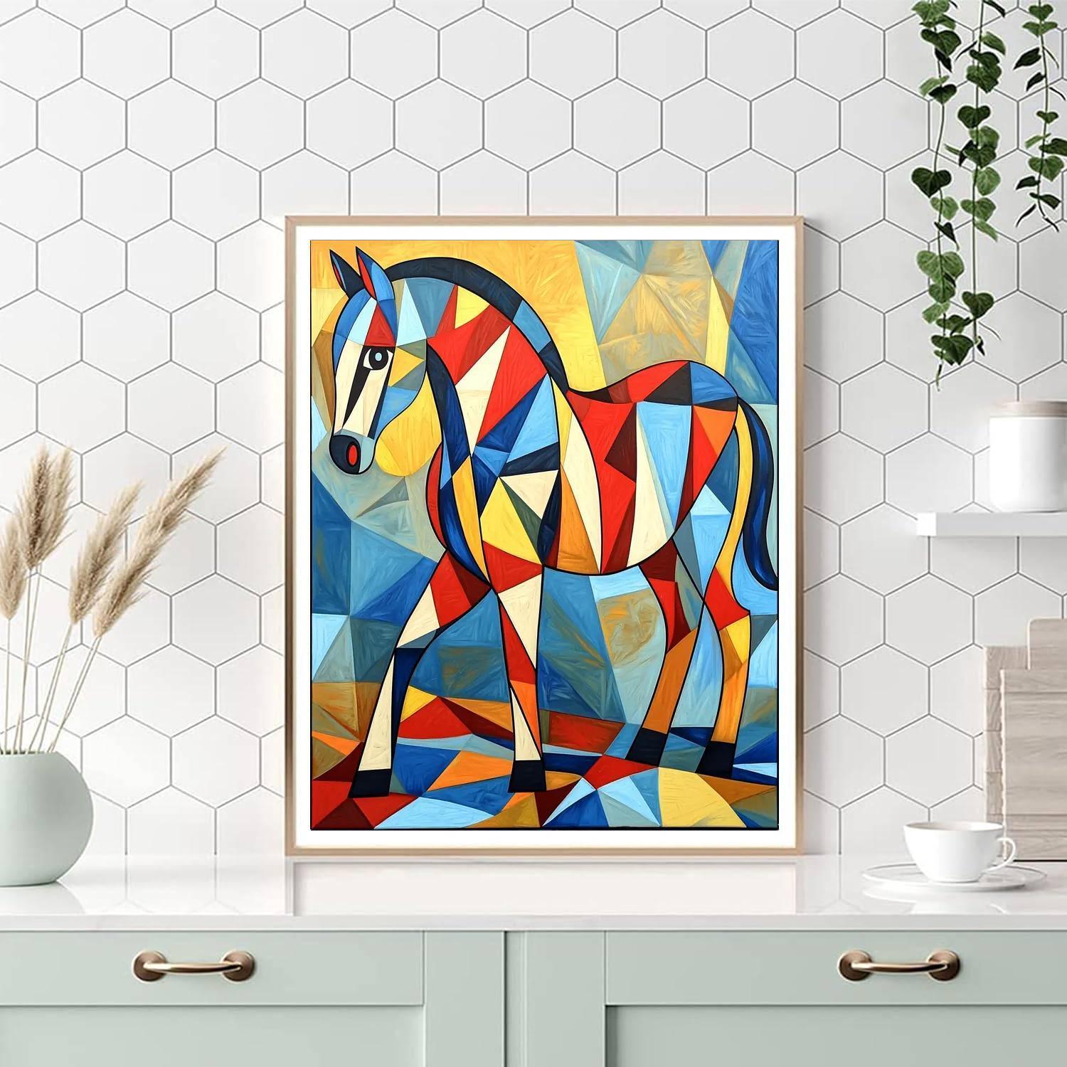Pablo Picasso Inspired Abstract Animal Dreams  DIY Paint By Numbers
