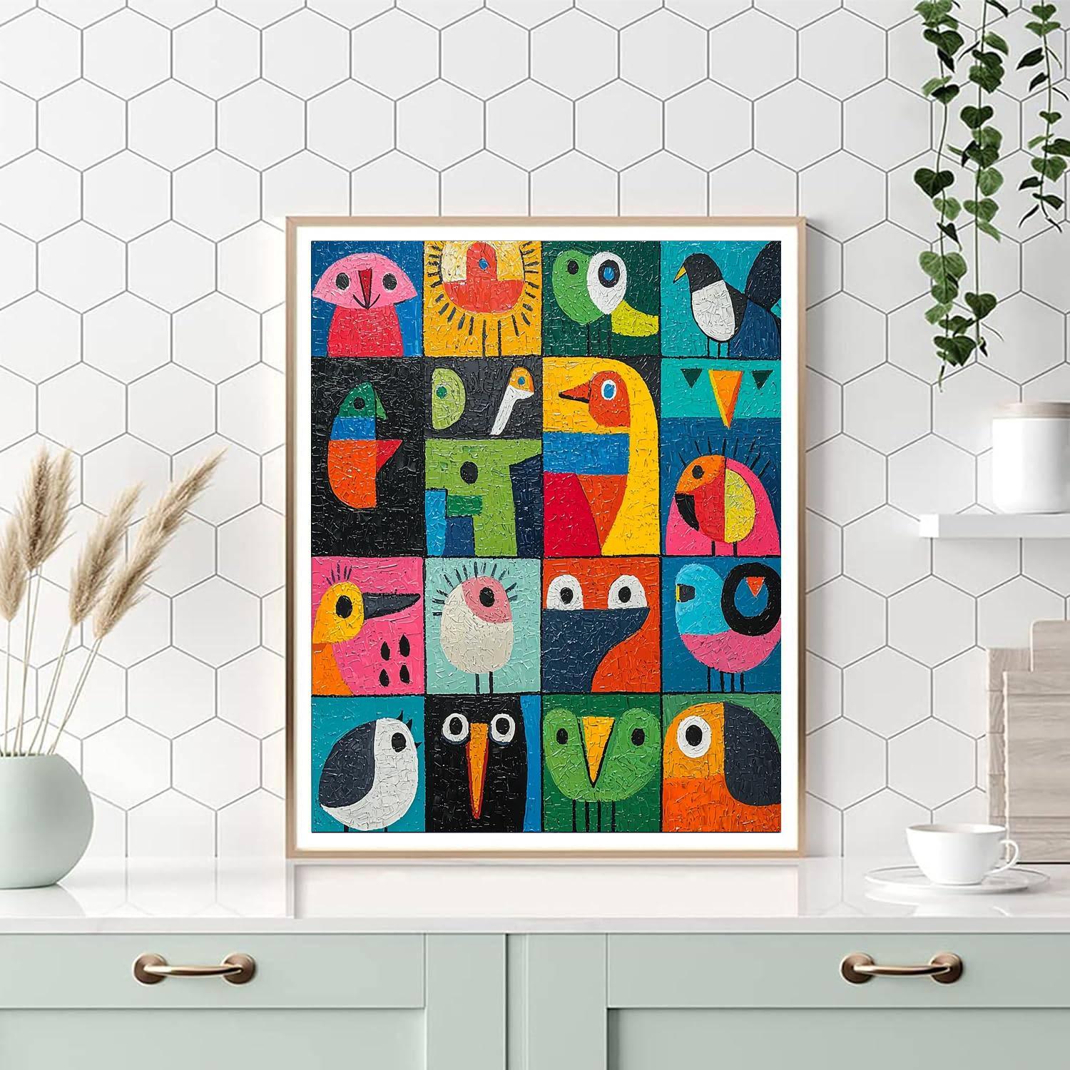 Pablo Picasso Inspired Picasso's Animal Kingdom  Numbered Painting Kits