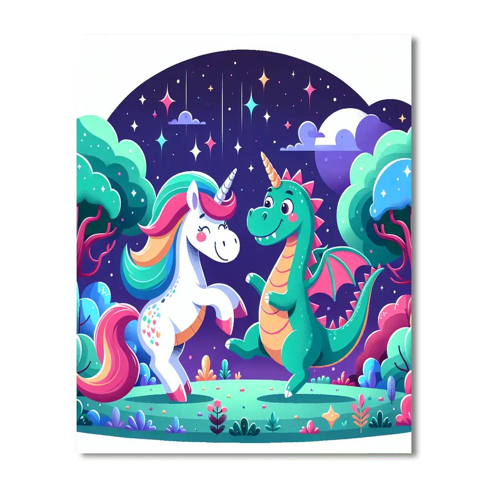 Curious Magical Creatures Numbered Painting Kits