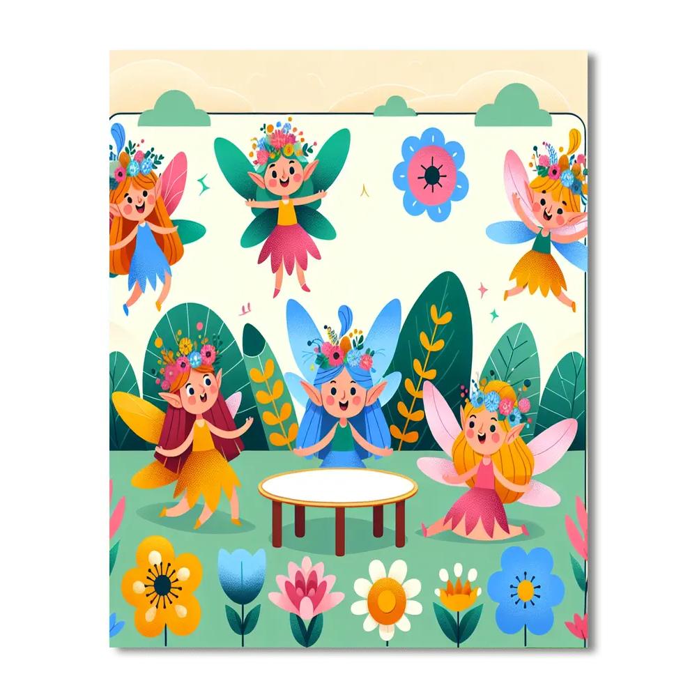 Enchanted Faerie's Garden Party Paint By Color