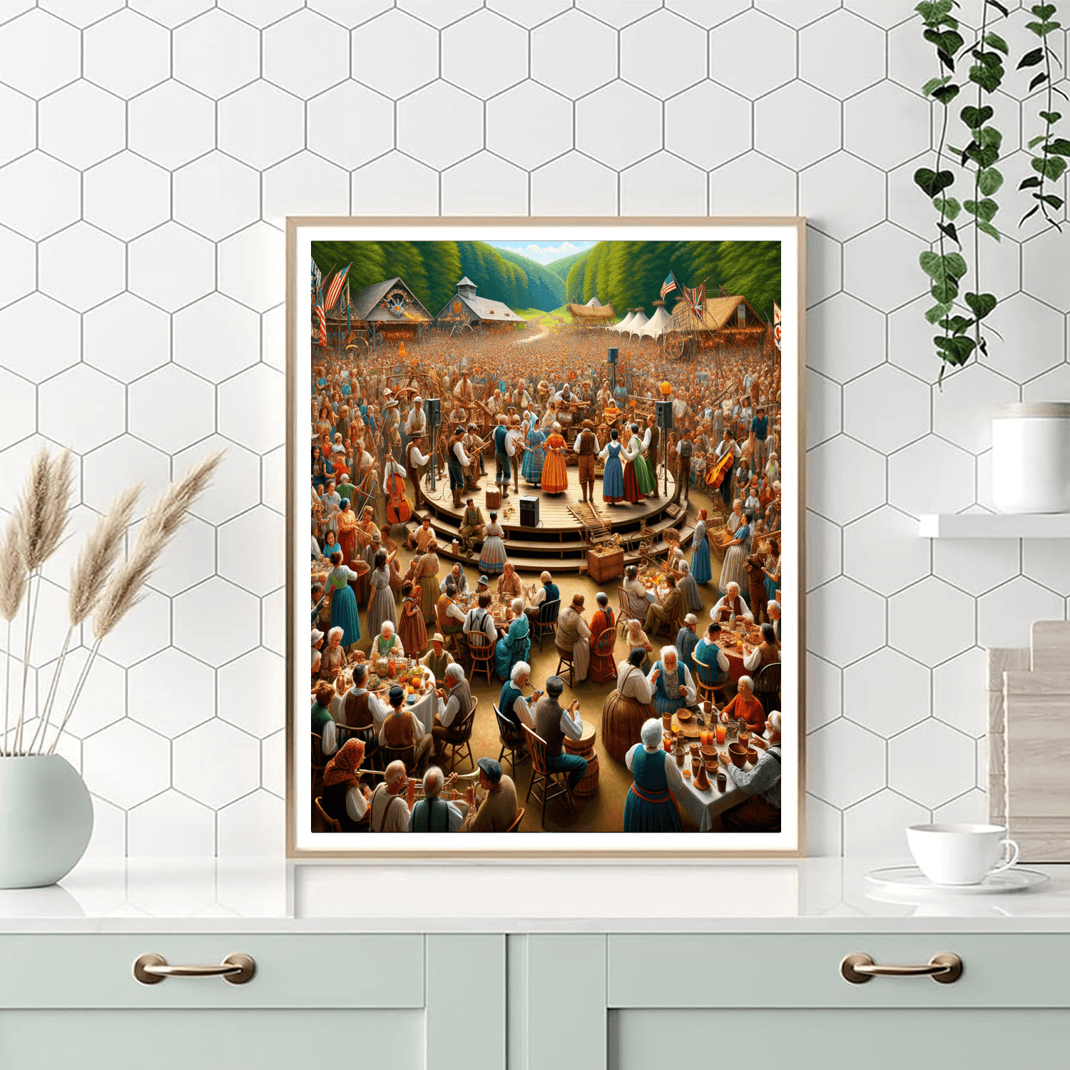 Folk Life Festival - Virginia DIY Paint By Numbers