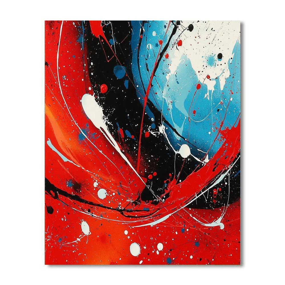 Jackson Pollock Inspired Reflections Of Time And Space  Paint By Color