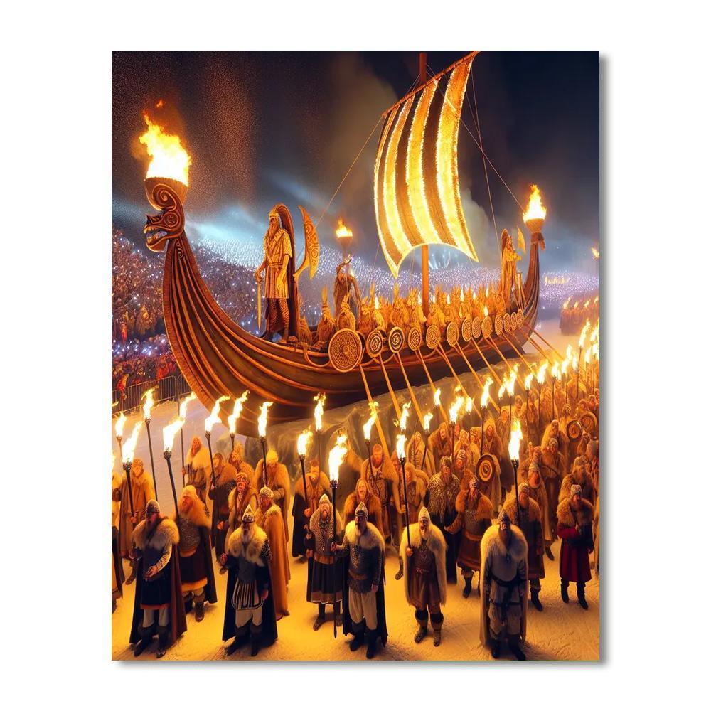 Up Helly Aa - Lerwick, Shetland Islands, Scotland Paint By Numbers