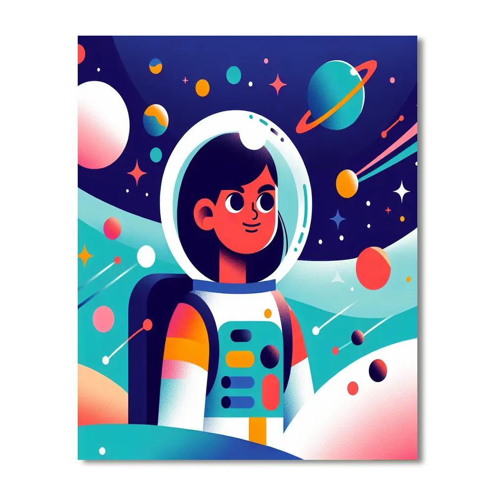 Galactic Adventure Exploration Painting Number Kit