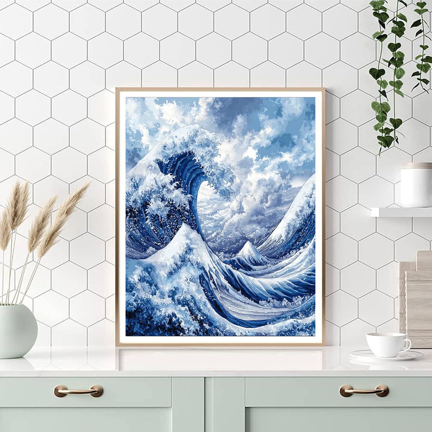 Michelangelo Inspired Mystic Waves Of Eternity  Paint By Numbers