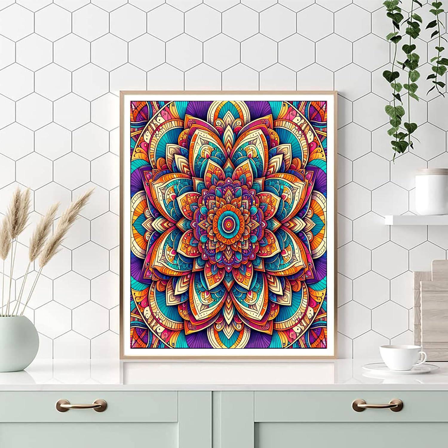 Bohemian Mandala Magic Painting Number Kit