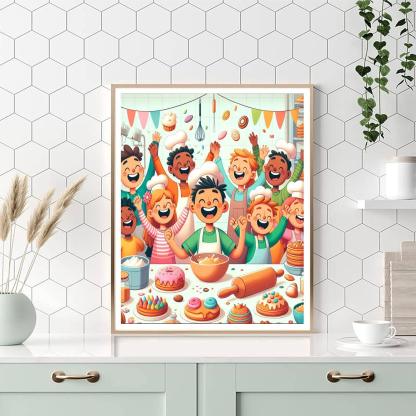 Sweet Bakery Delights DIY Paint By Numbers