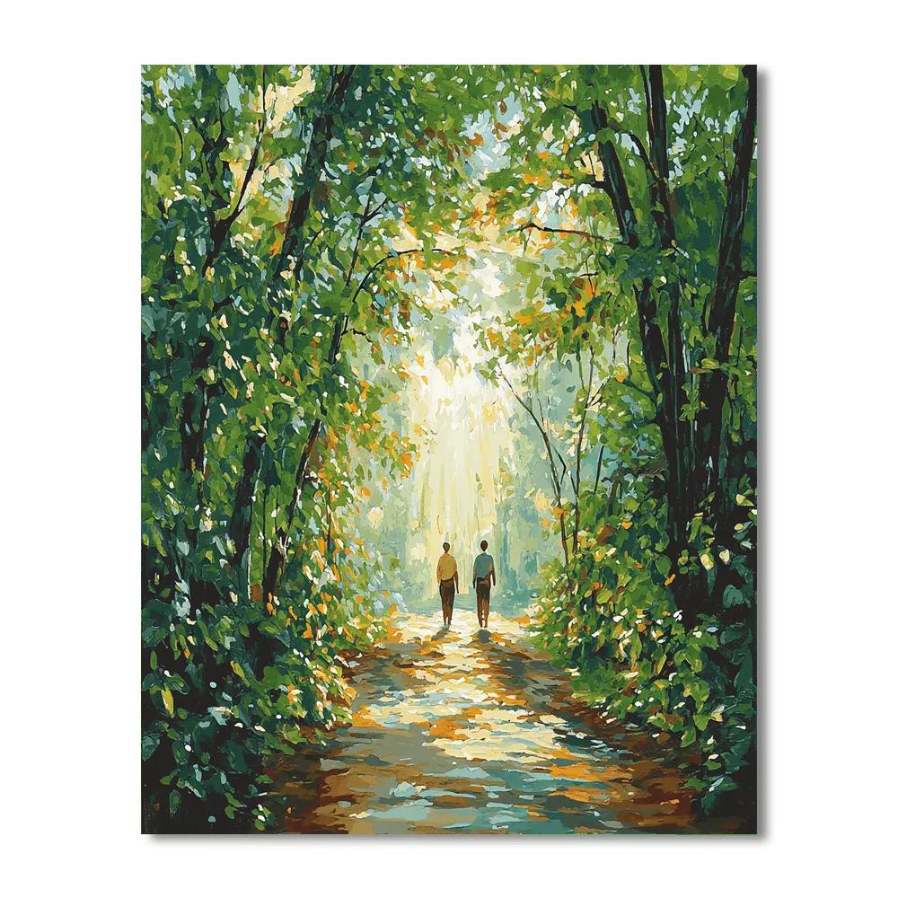 In Nature's Embrace Number Painting