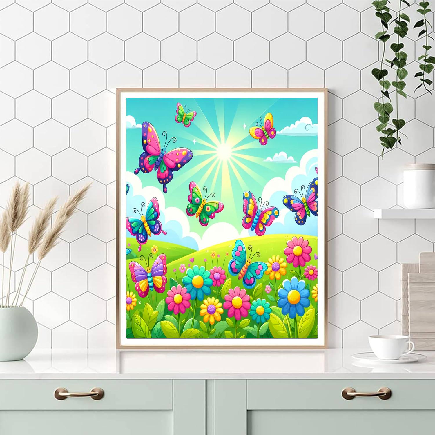 Dazzling Butterfly Ball Paint By Numbers Art