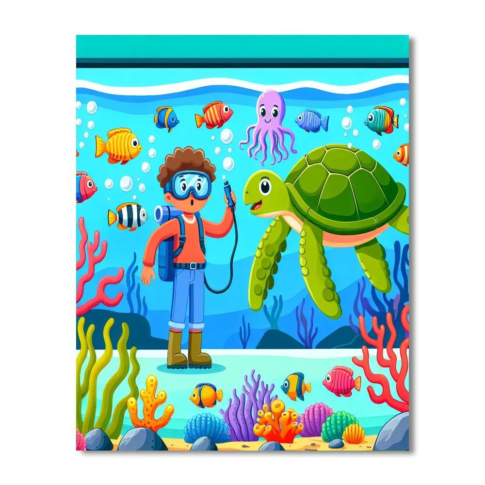 Undersea Explorer Adventure Paint By Number