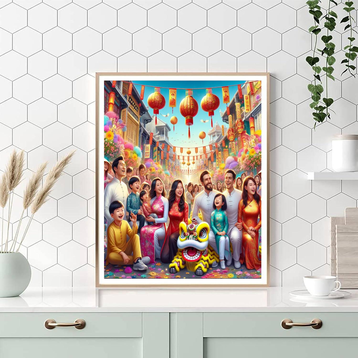 Tet Festival - Ho Chi Minh City, Vietnam Paint By Color