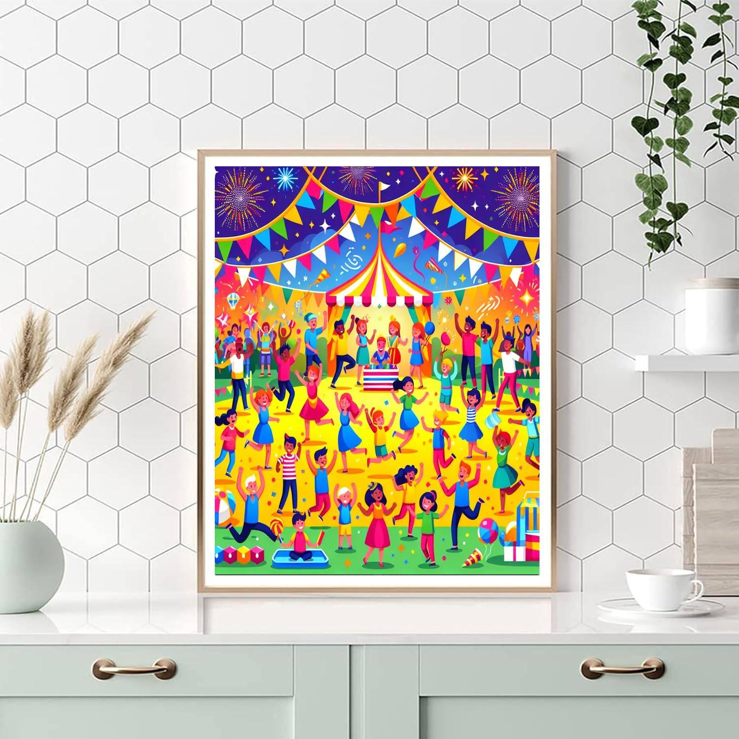 Fantasy Festival Celebration Numbered Painting Kits