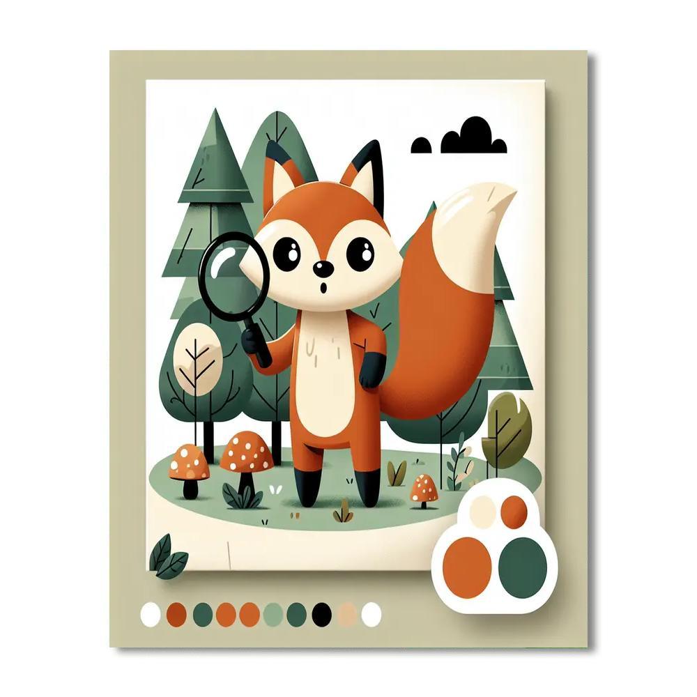 Nature Detective Fox Painting By Numbers Kit