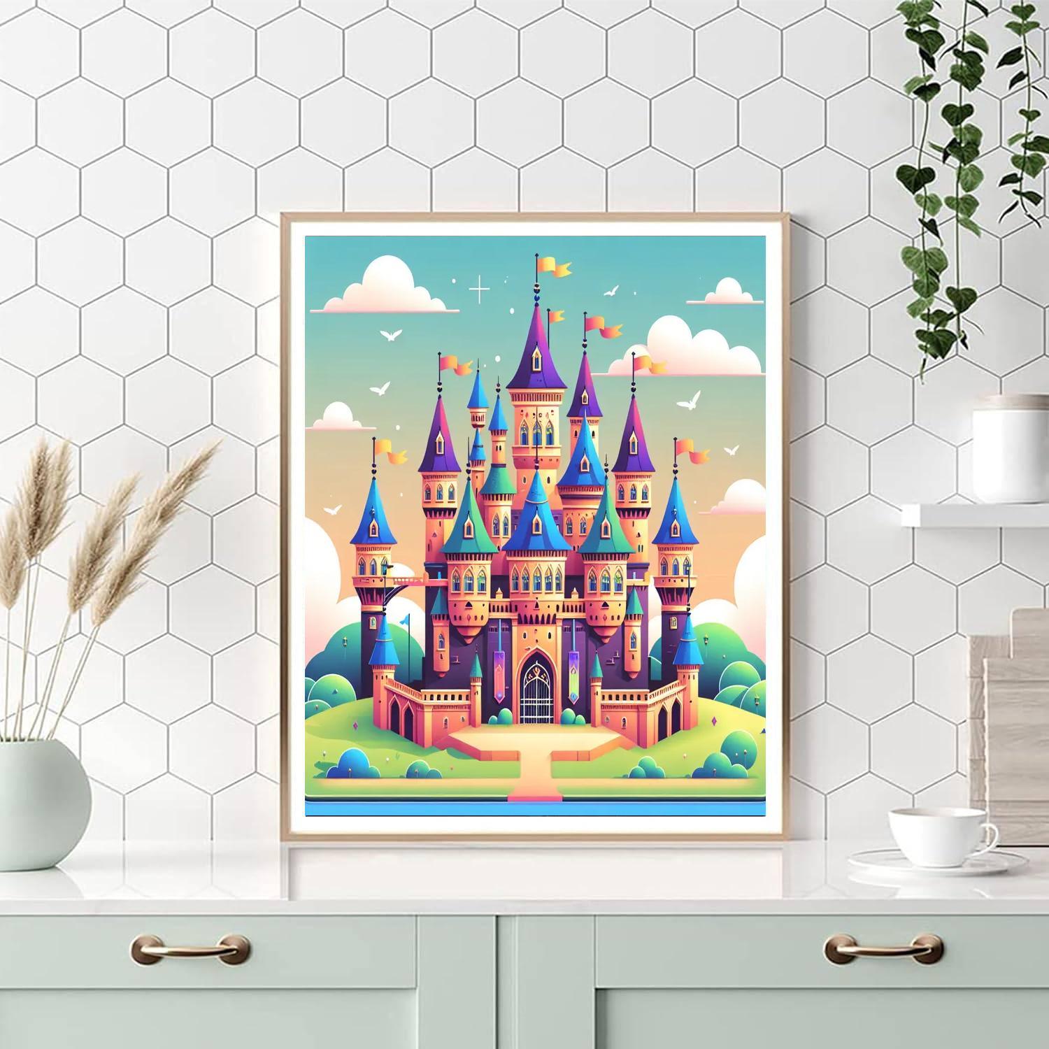 Mystic Castle Dreams Number Painting