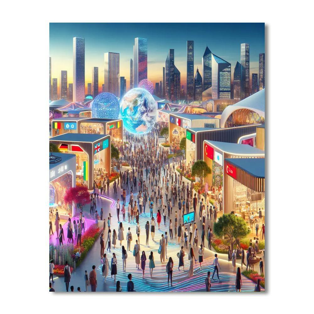 World Expo - Uae Paint By Numbers Art