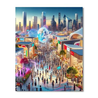 World Expo - Uae Paint By Numbers Art